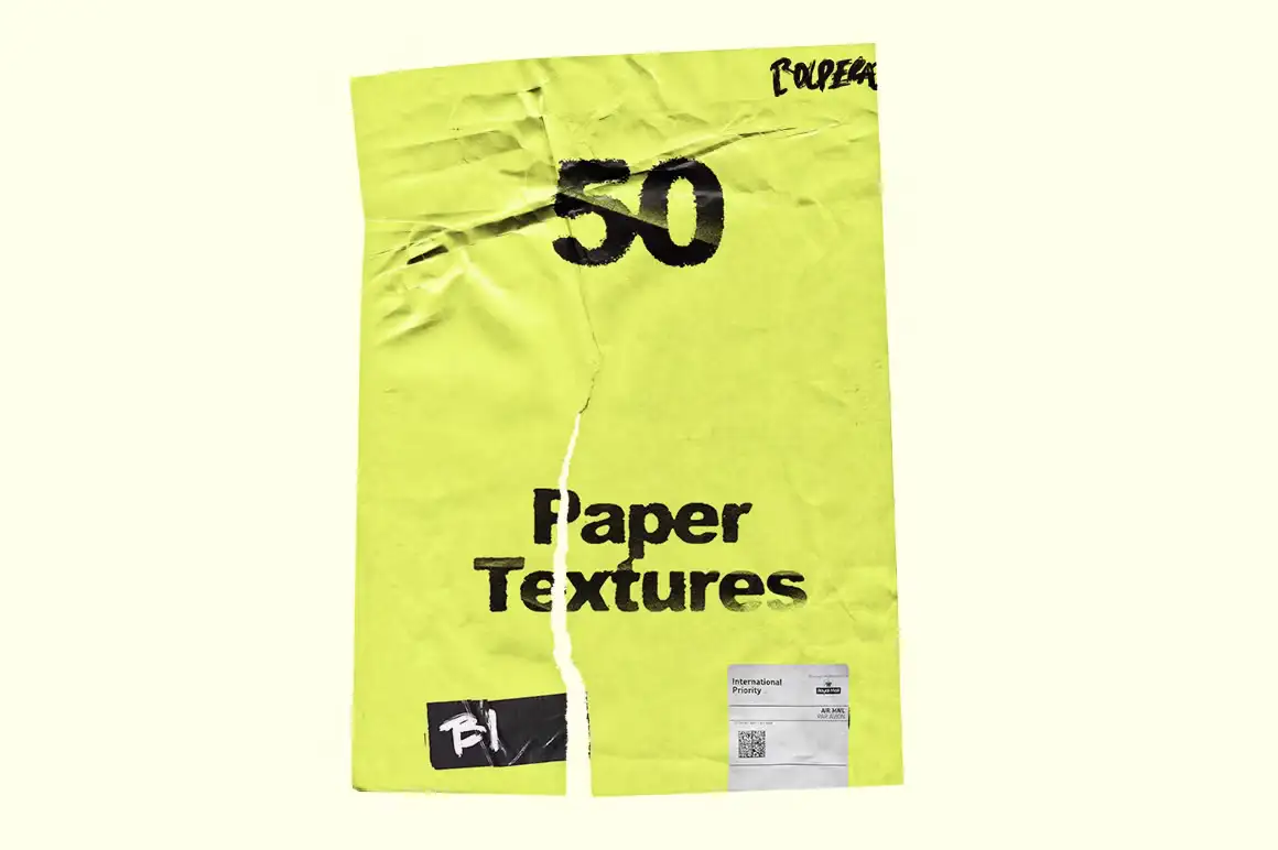 Wrinkle Paper Mockup Vintage 13 072844