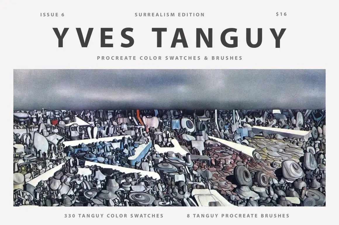 Yves Tanguy's Procreate Brushes