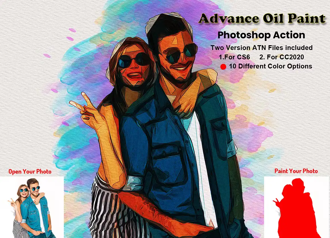 Advance Oil Paint Photoshop Action