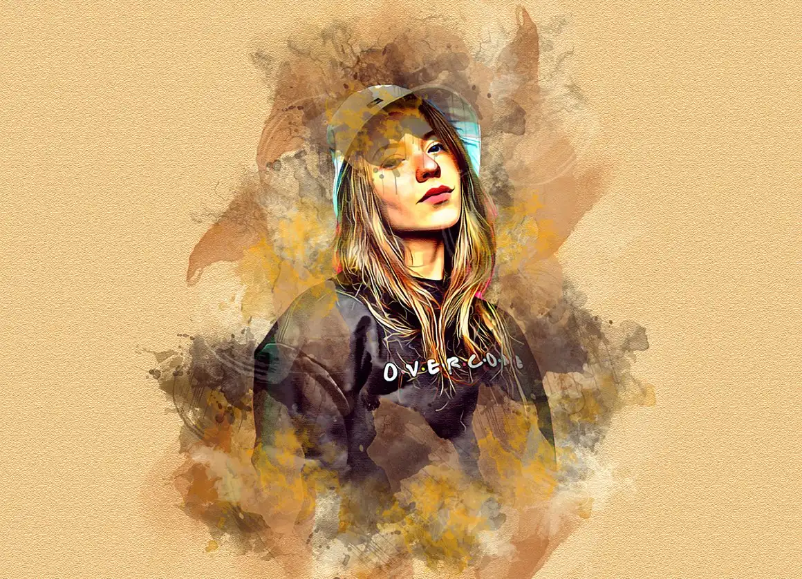 Antiq Watercolor Art PS Action 5 075965