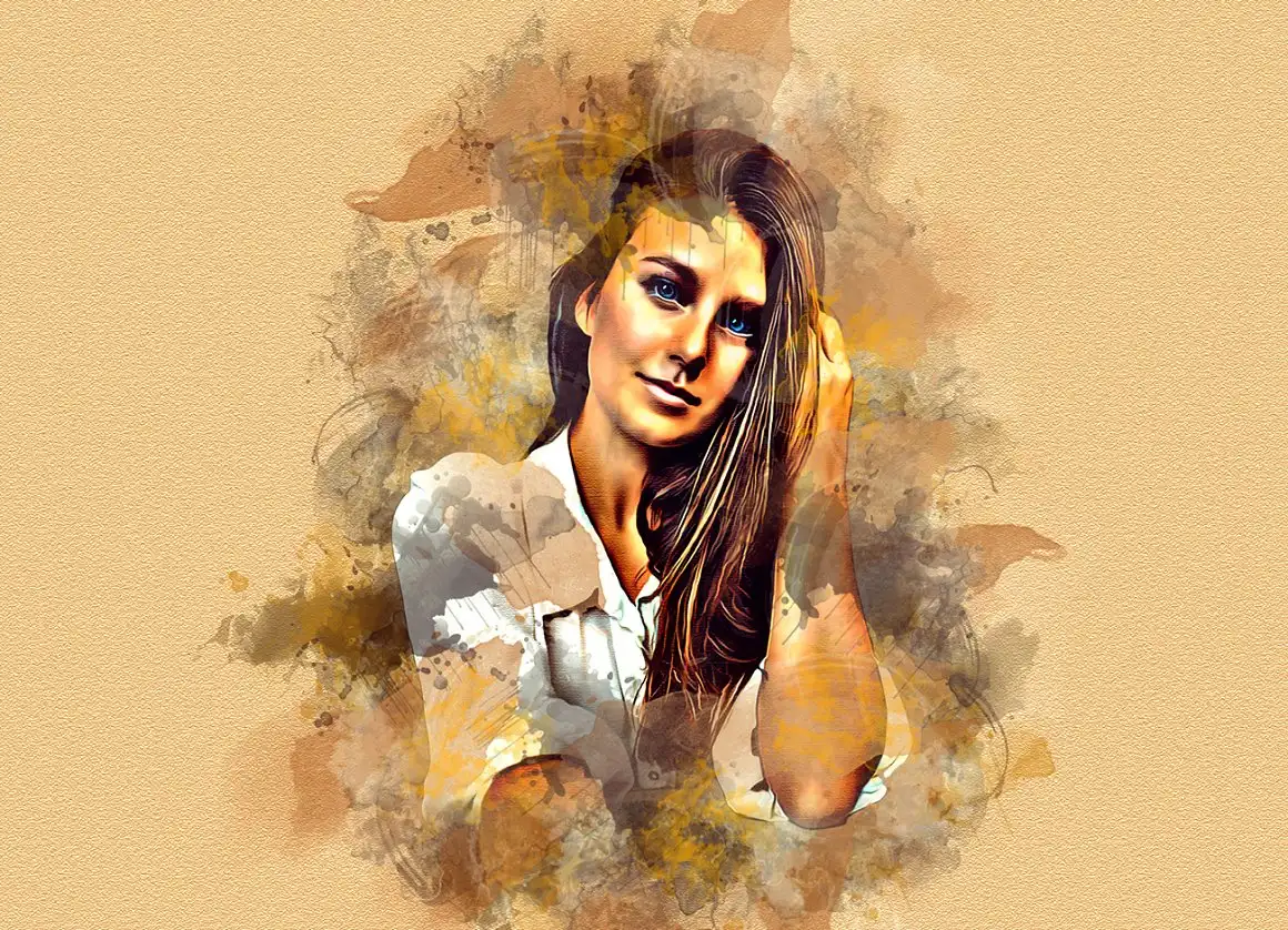 Antiq Watercolor Art PS Action 9 075963