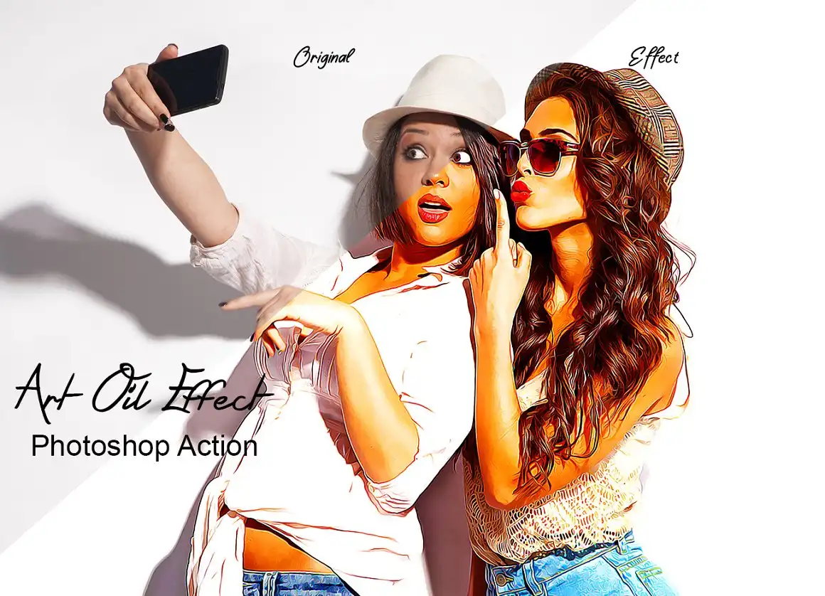 Art Oil Effect Photoshop Action