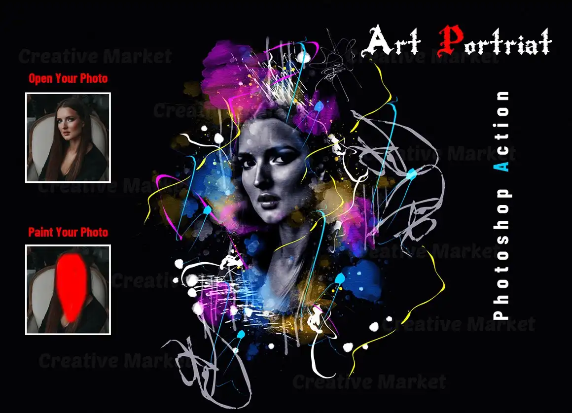 Art Portrait Photoshop Action