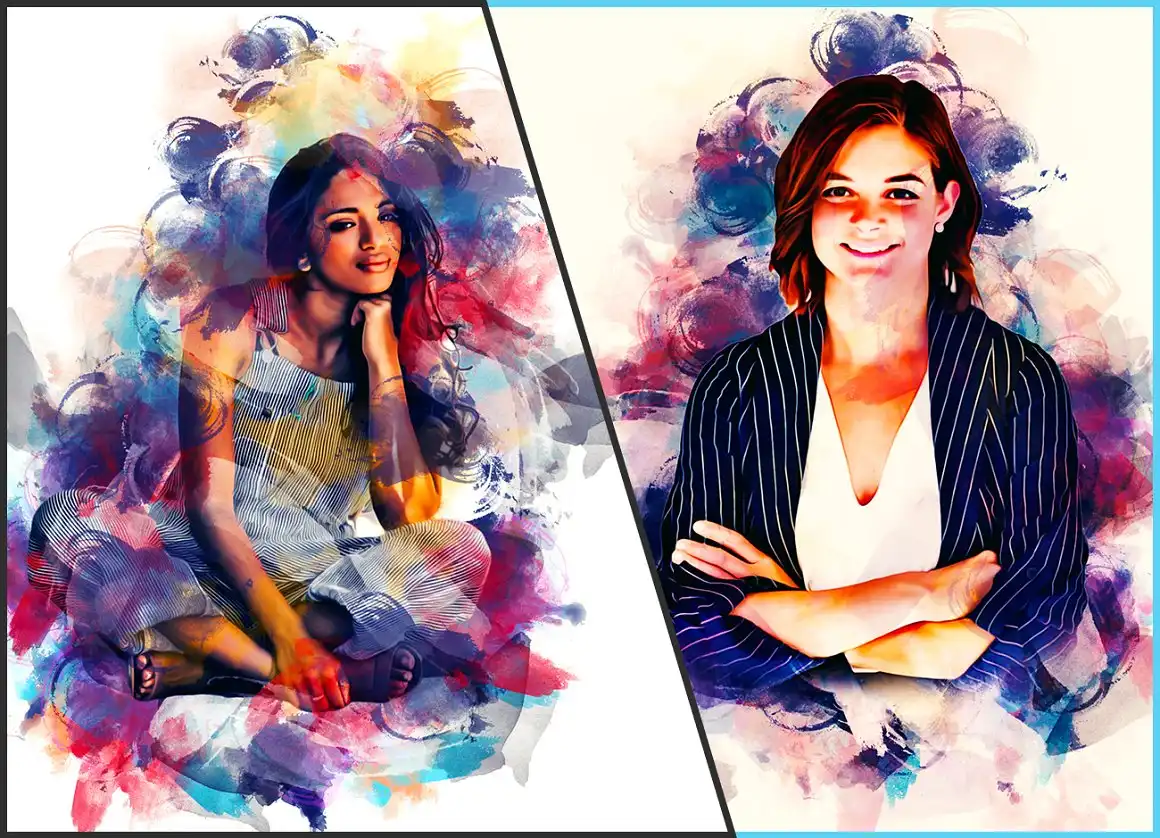 Artist Watercolor Photoshop Action 4 075599