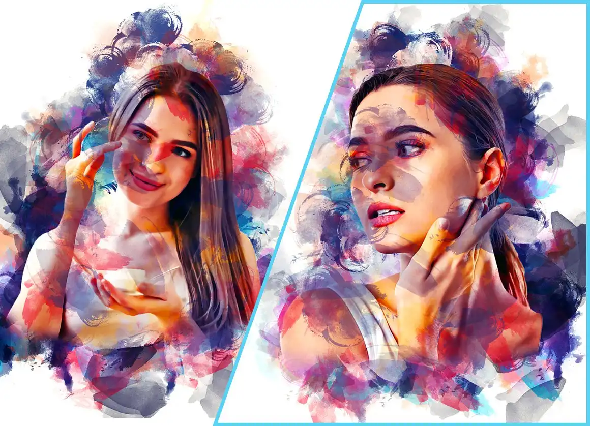 Artist Watercolor Photoshop Action 5 075414