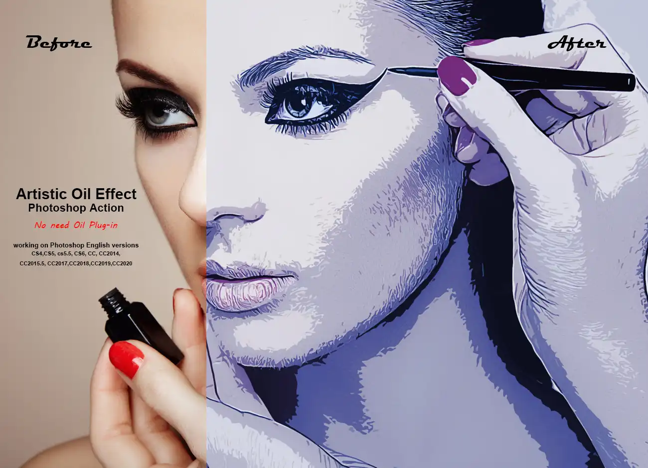 Artistic Oil Effect Photoshop Action