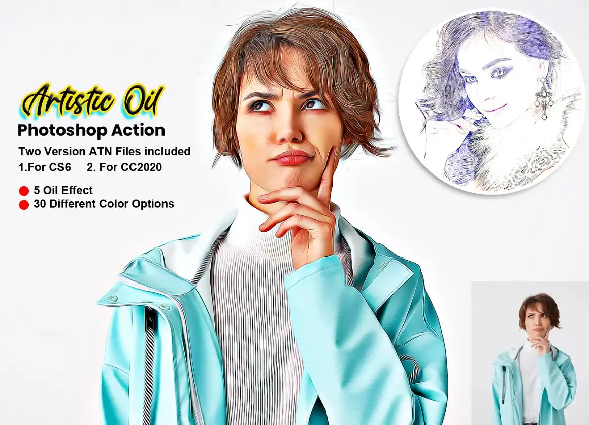 Artistic Oil Photoshop Action