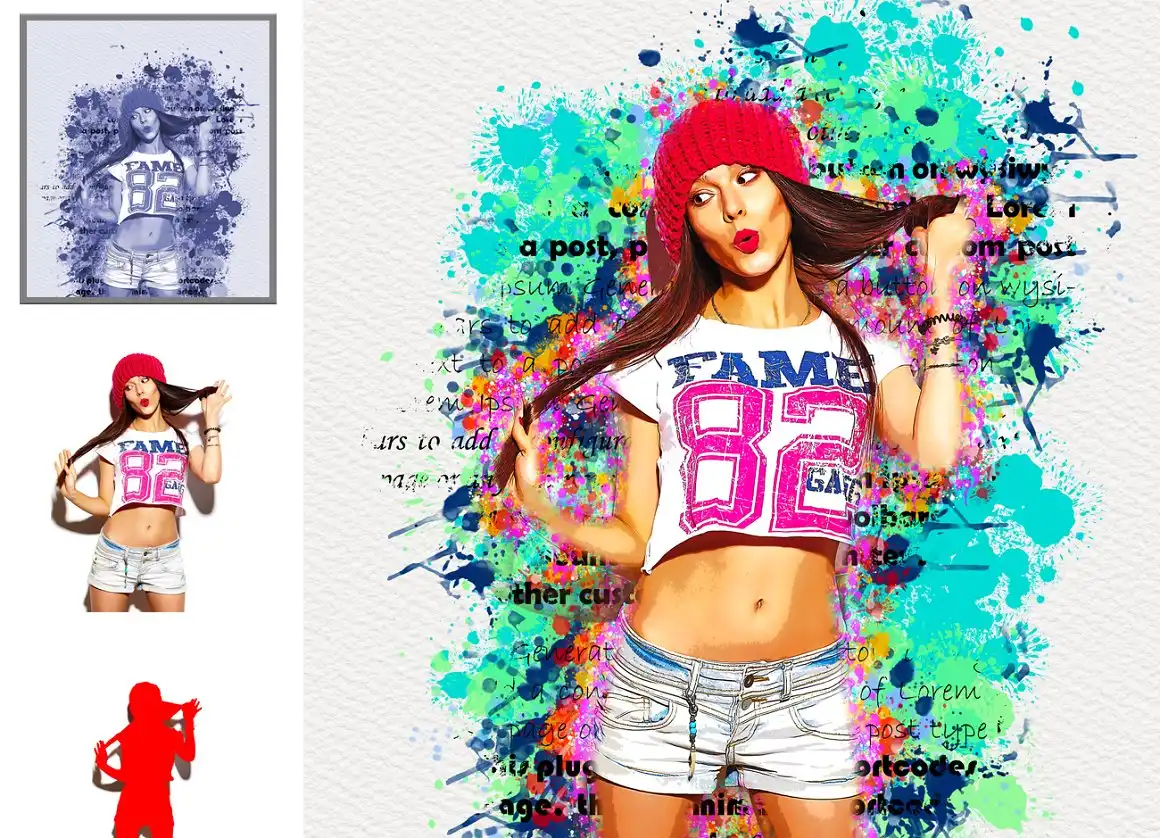 Artistic Watercolor Photoshop Action 5 075798