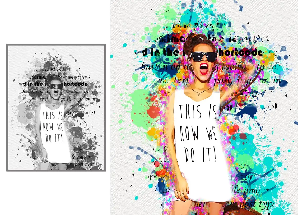 Artistic Watercolor Photoshop Action 8 075699