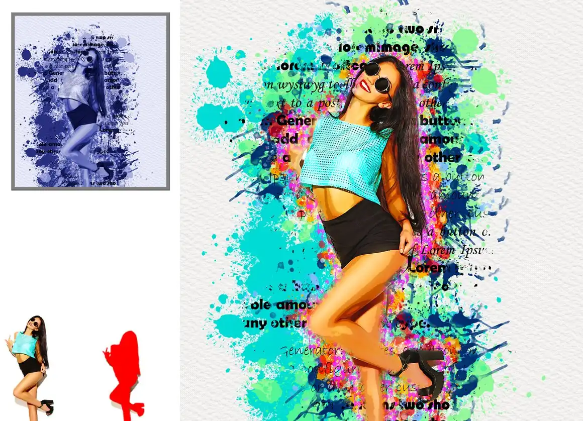 Artistic Watercolor Photoshop Action 6 075723