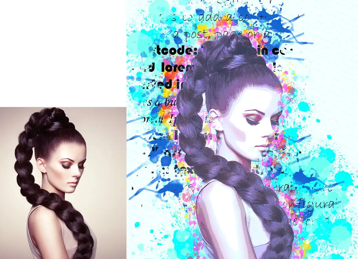 Artist Watercolor Photoshop Action 6 075413