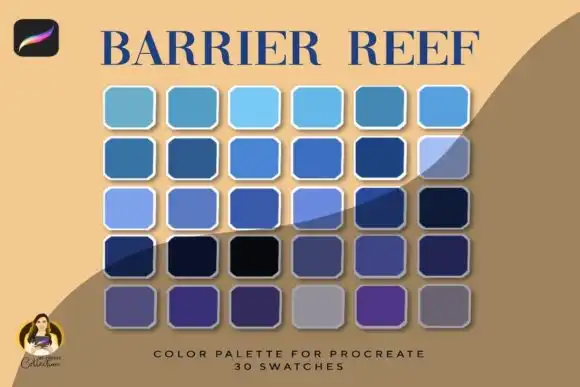 Barrier Reef Procreate Color Palette