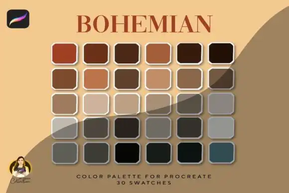 Bohemian Procreate Color Palette