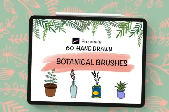 Botanical Procreate Brush Stamps