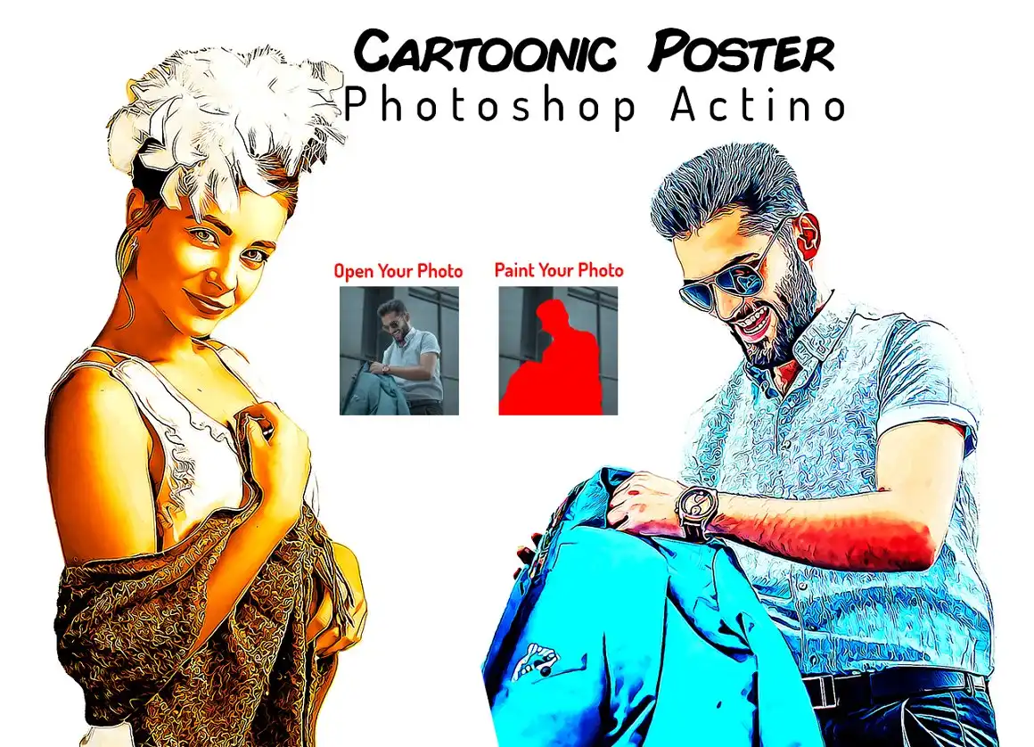 Cartoonic Poster Action