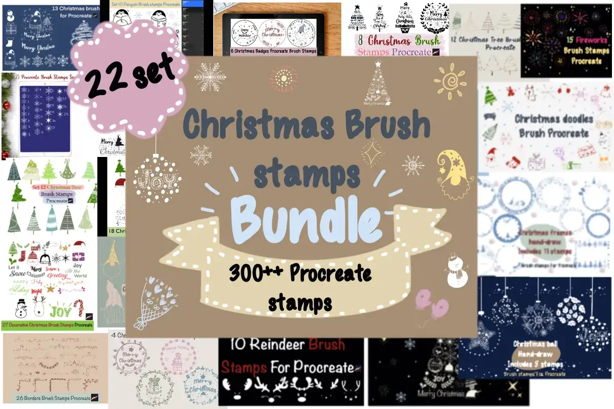 Christmas Brushes Stamps Bundle