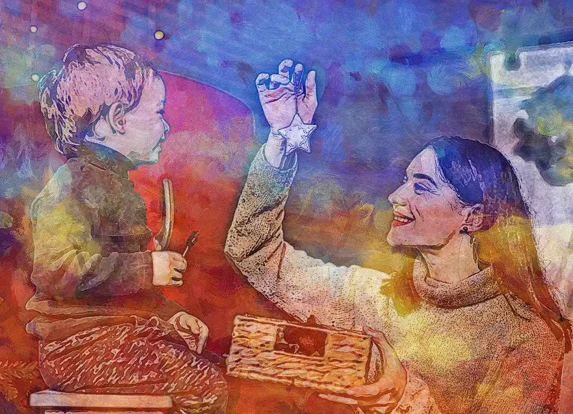 Christmas Painting Photoshop Action 11 076227