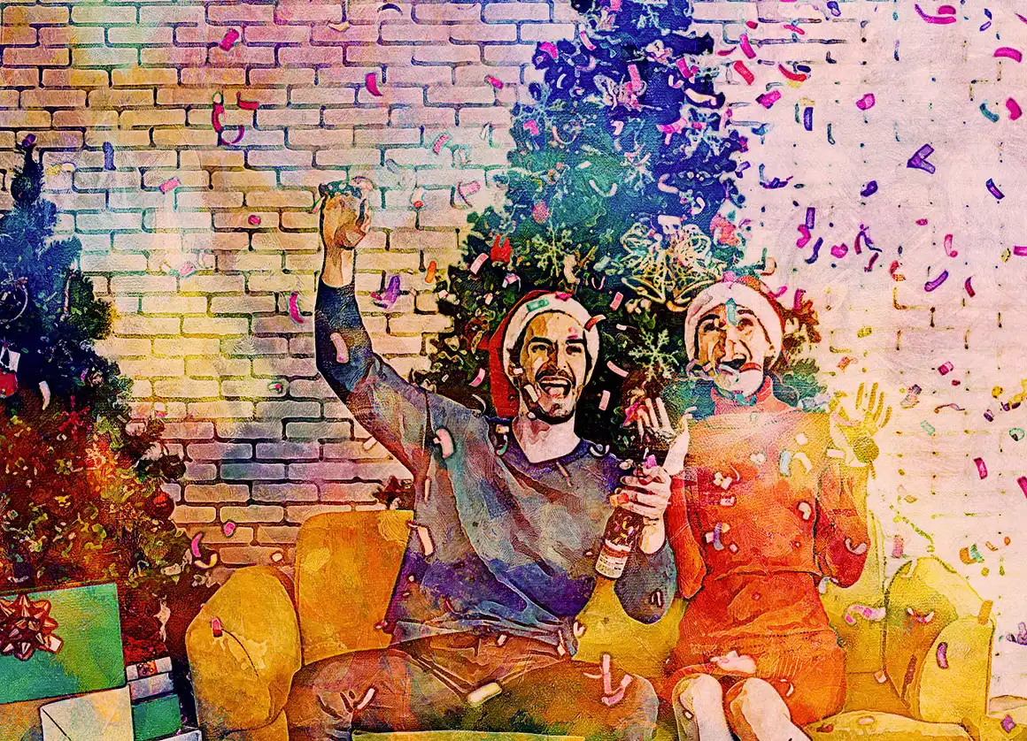 Christmas Painting Photoshop Action 5 076295