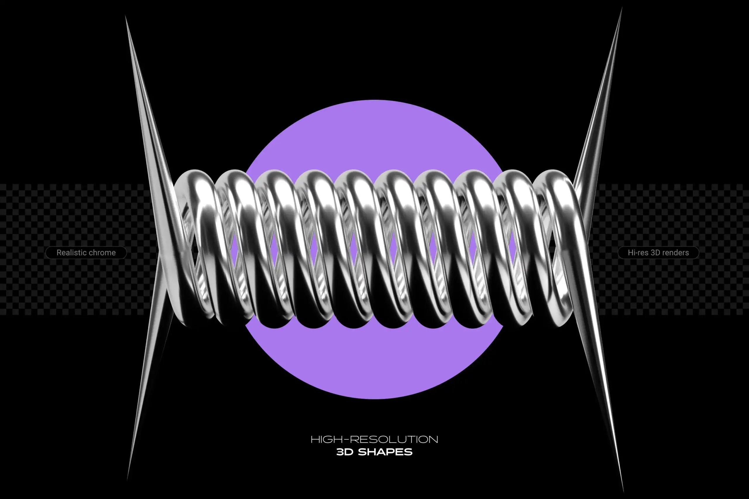 CHROME & VECTOR ABSTRACT SHAPES BUNDLE – 200 GEOMETRIC DESIGN ELEMENTS 23 074029