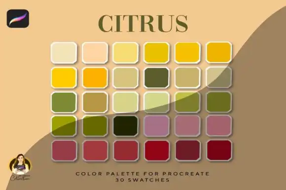 Citrus Procreate Color Palette