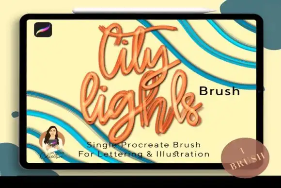 City Lights Single Procreate Brush