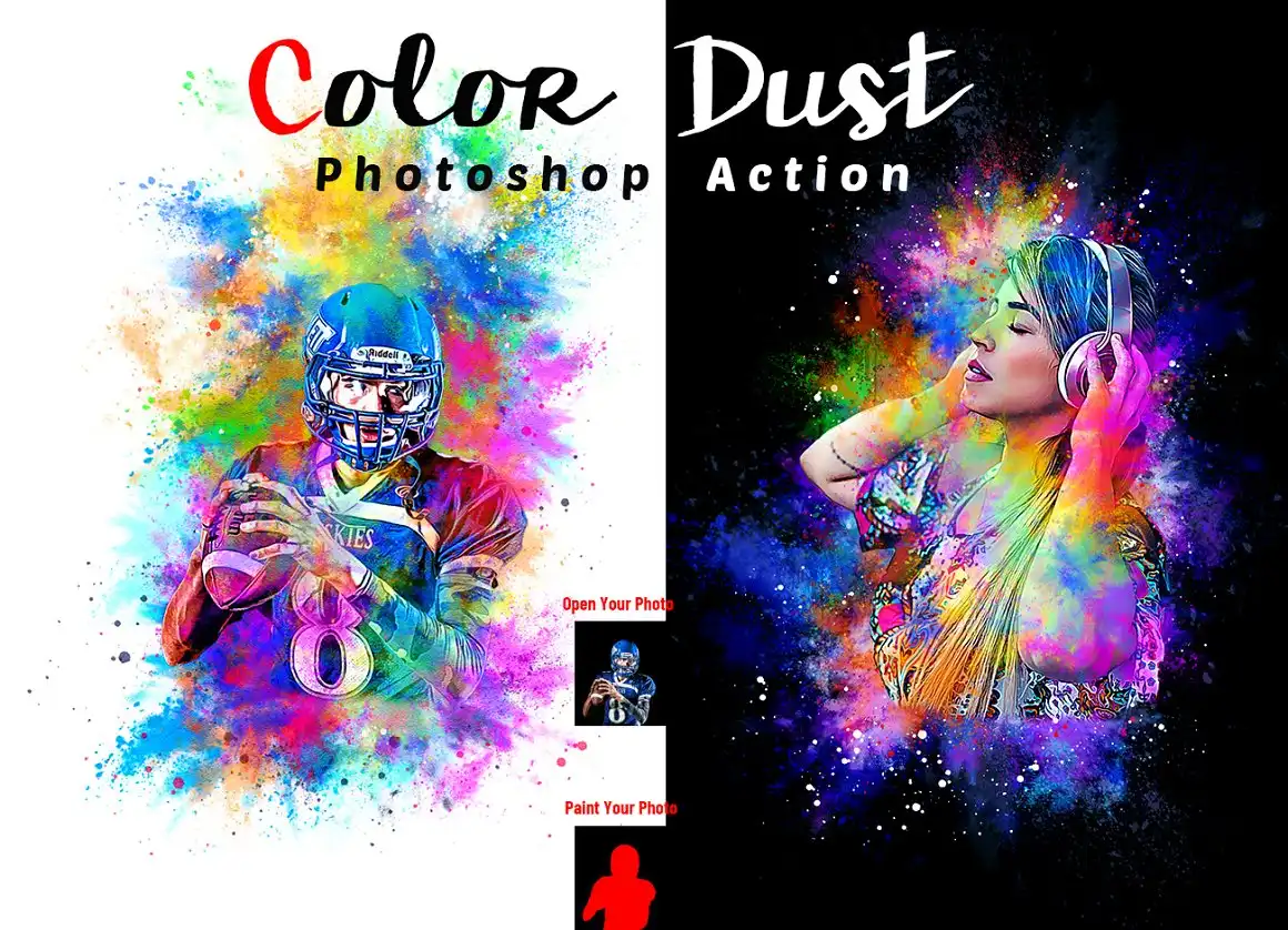 Color Dust Photoshop Action