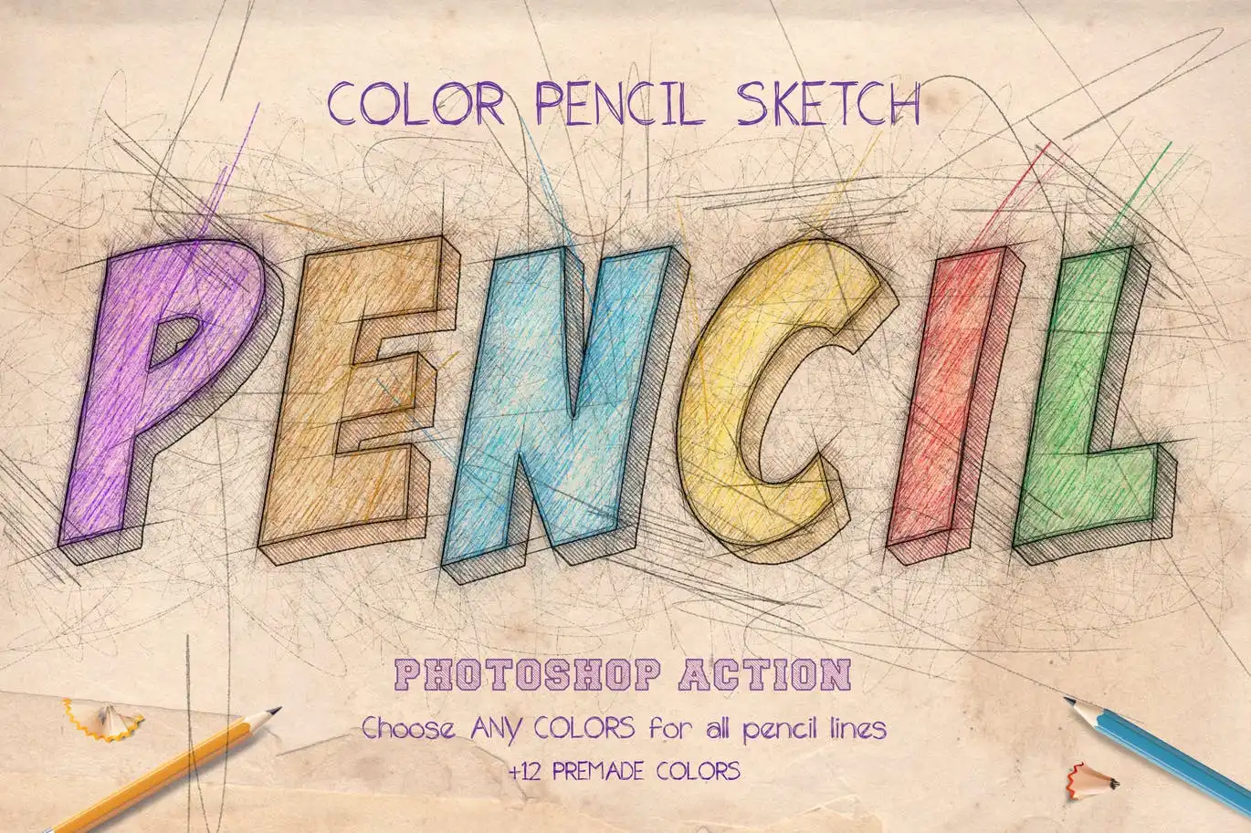 Color Pencil Sketch - Photoshop Actions