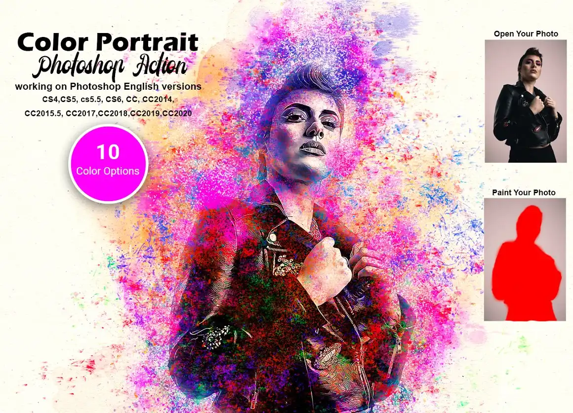 Color Portrait Photoshop Action