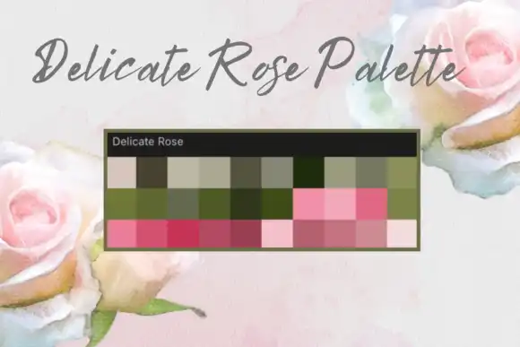Colour Pencil Roses for Procreate 5 074029