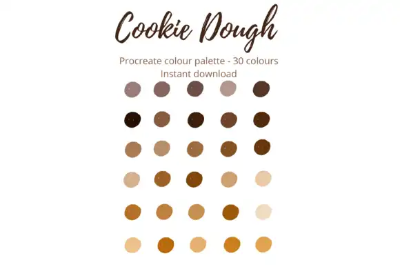 Cookie Dough Procreate Lettering Swatch 5 074029