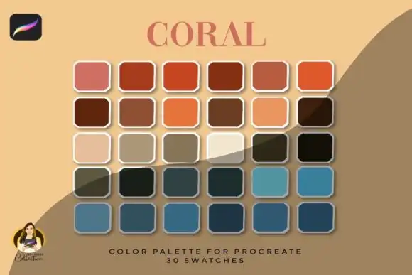 Coral Procreate Color Palette