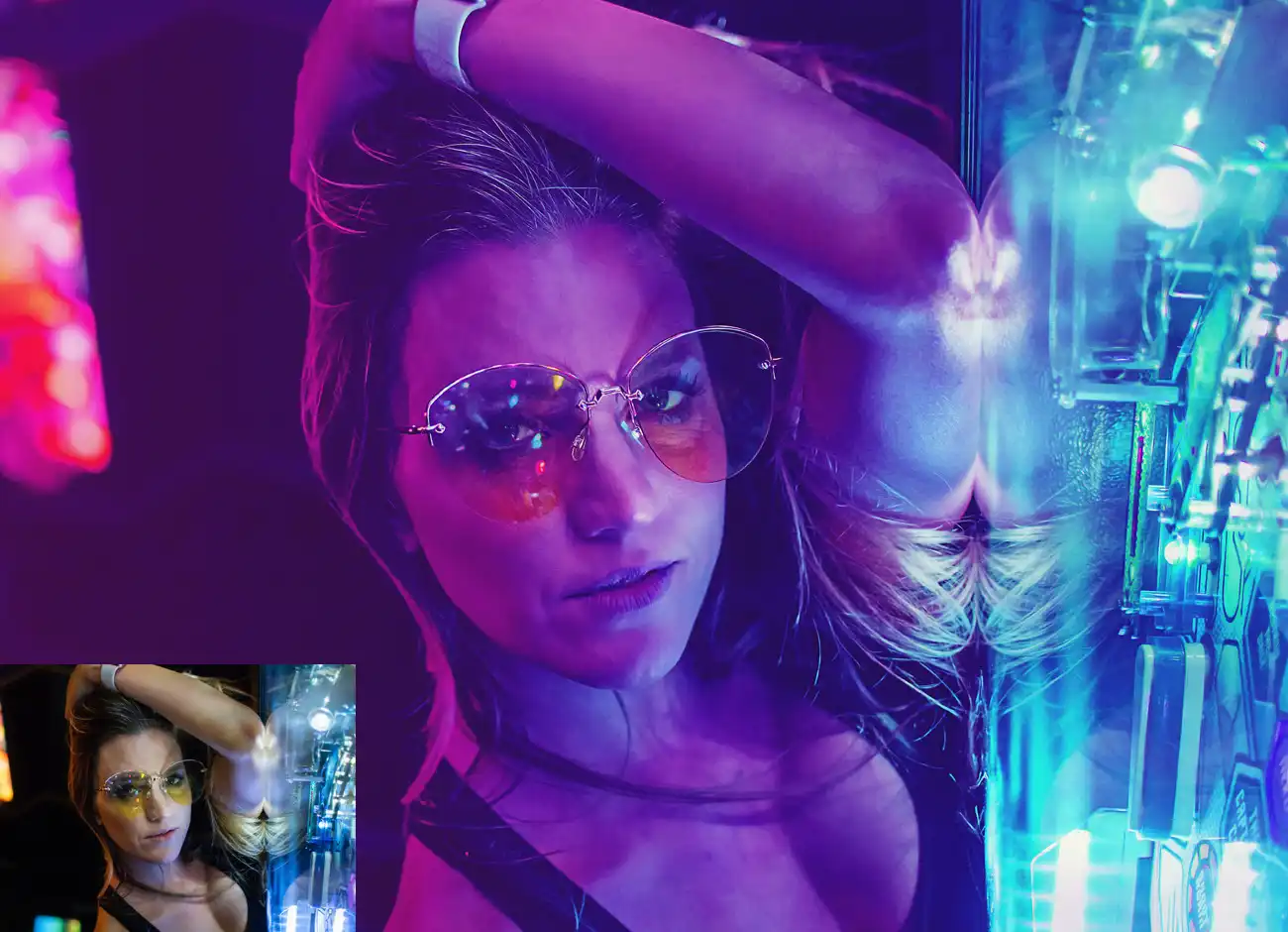 Cyberpunk Effect Photoshop Action 12 075965