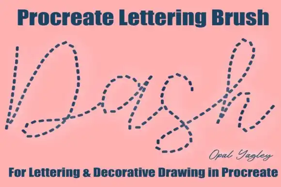 Dash Procreate Lettering Brush