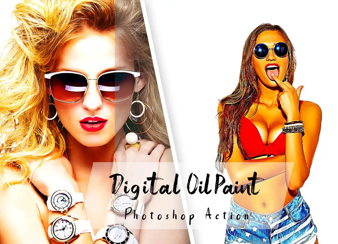 Digital Oil Paint Photoshop Action