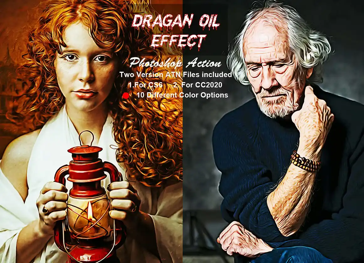 Dragan Oil Effect Photoshop Action