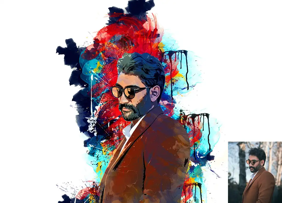 Drawing Watercolor Photoshop Action 10 075965