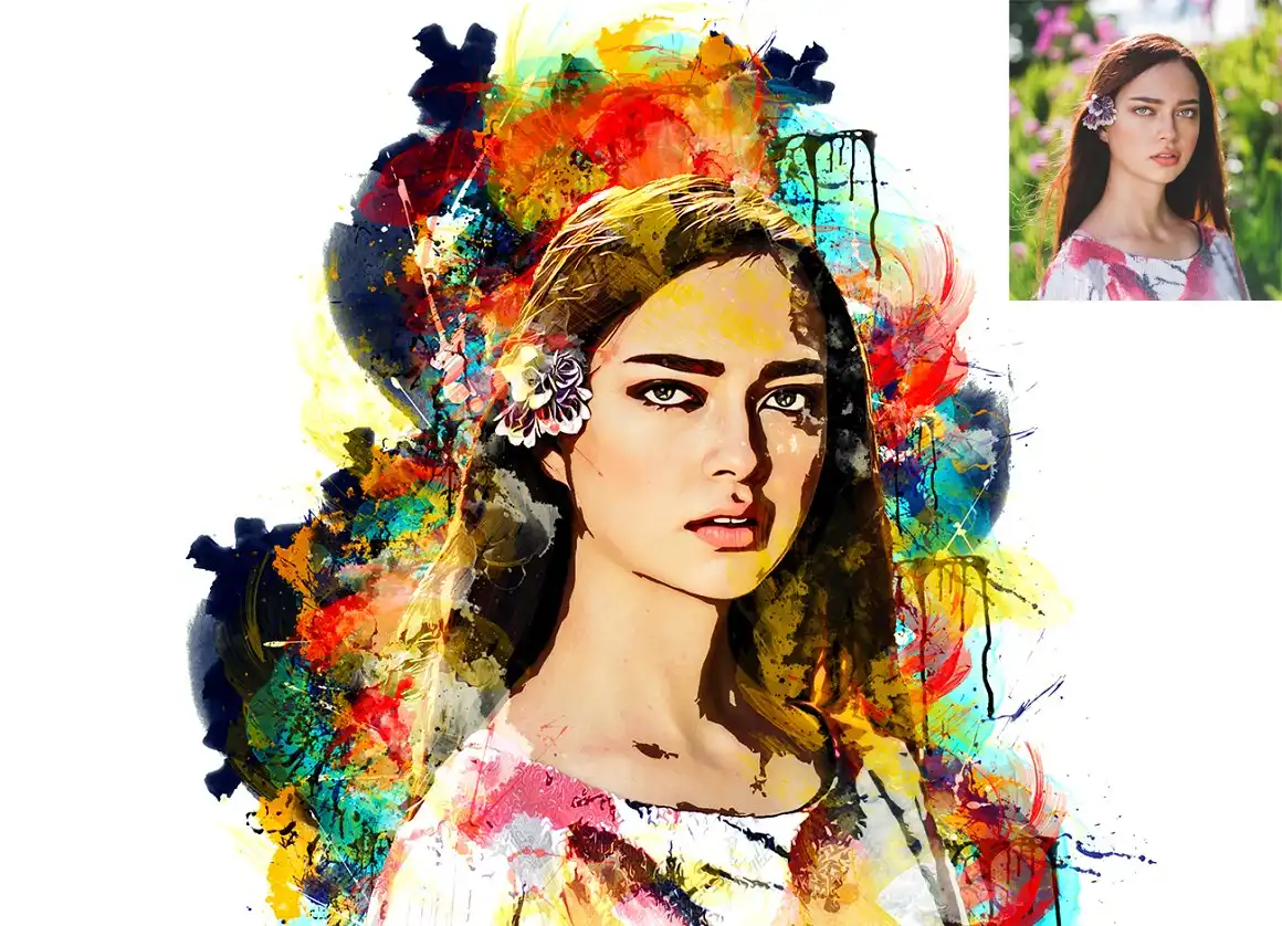 Drawing Watercolor Photoshop Action 3 075965