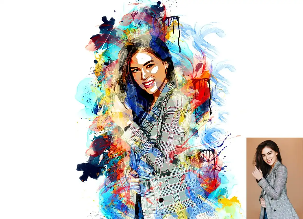Drawing Watercolor Photoshop Action 4 075965