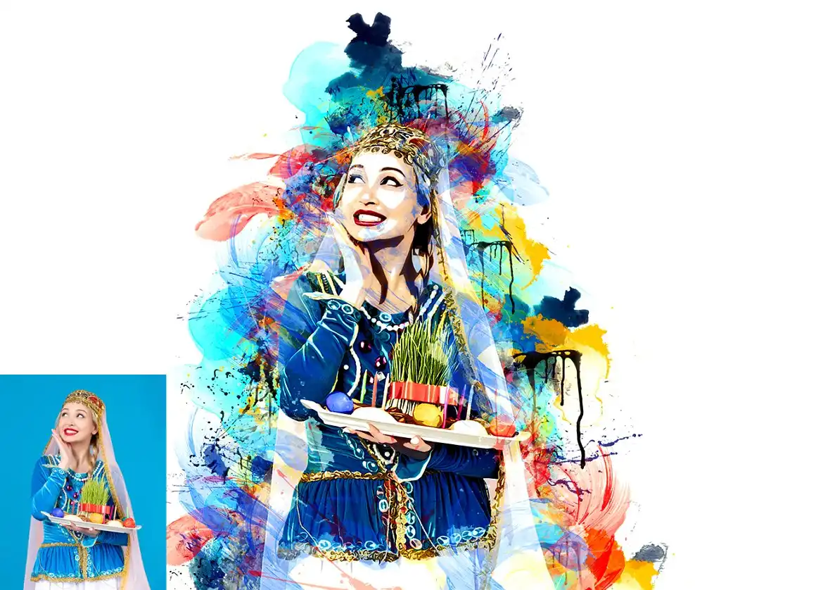 Drawing Watercolor Photoshop Action 6 075965