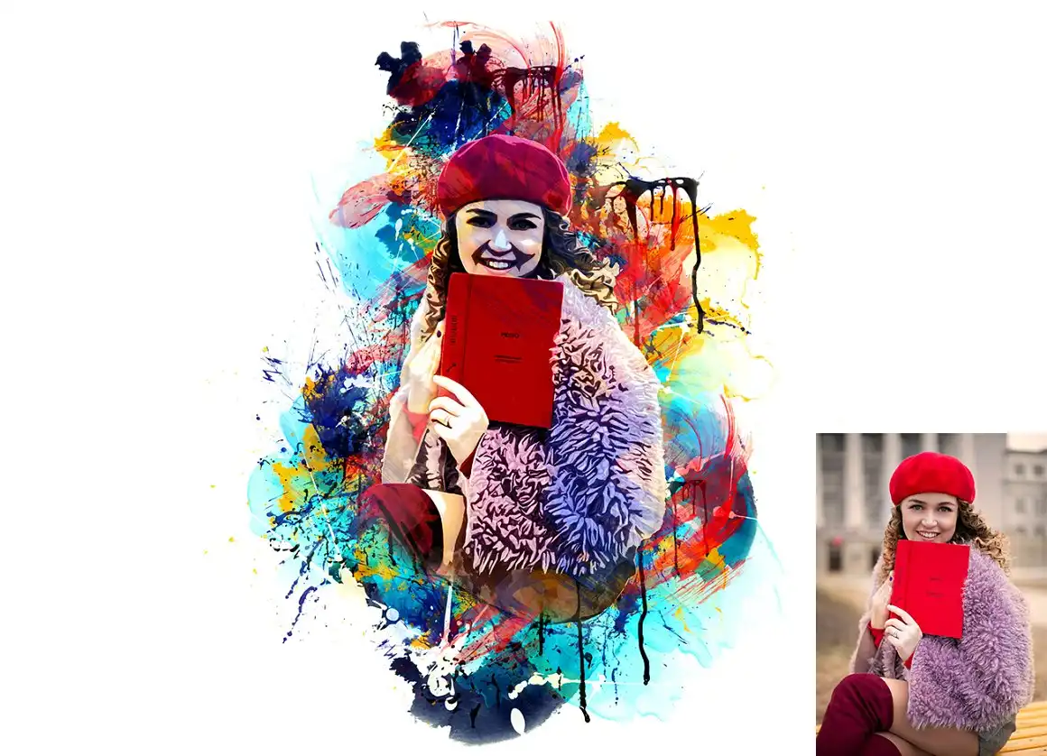 Drawing Watercolor Photoshop Action 7 075965