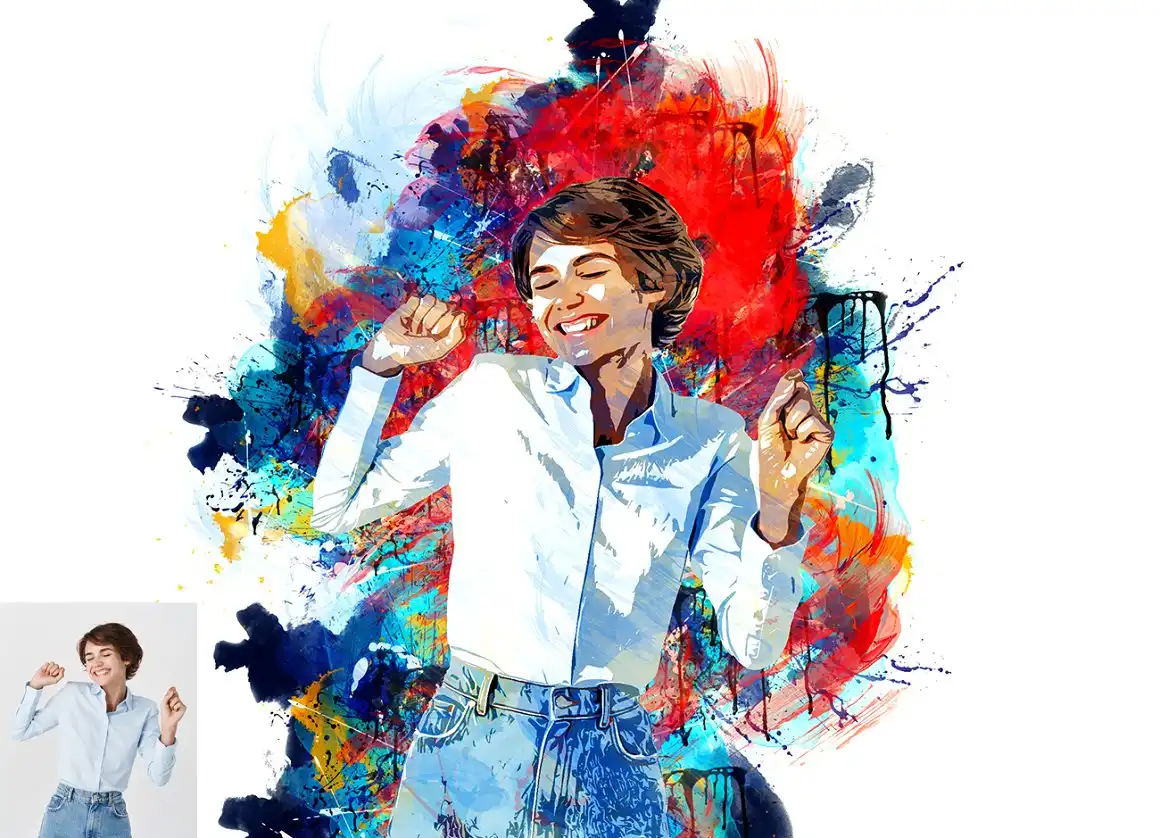 Drawing Watercolor Photoshop Action 5 075965