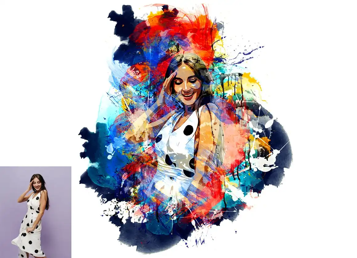 Drawing Watercolor Photoshop Action 9 075965