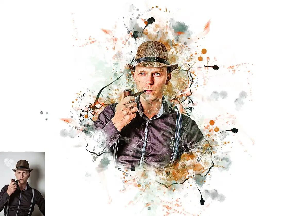 Dream Watercolor Photoshop Action 10 075965