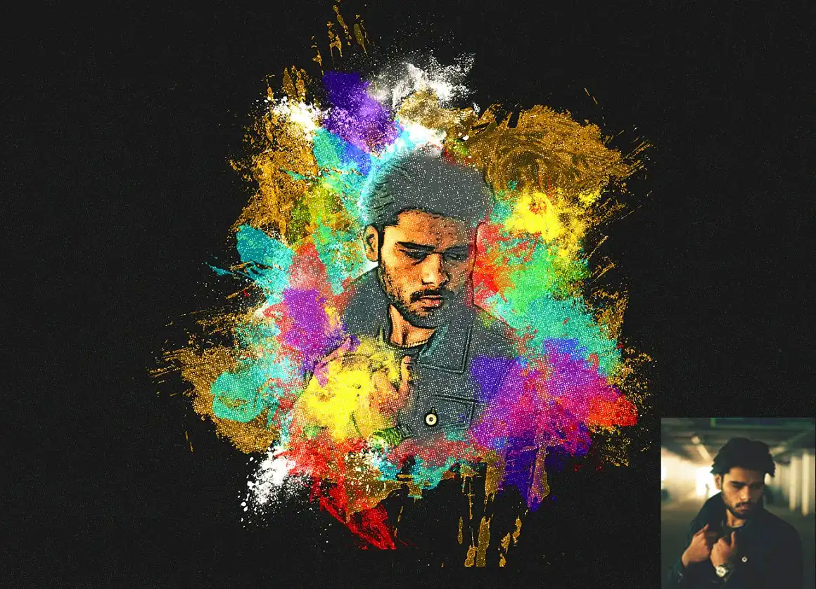 Effect Halftone Photoshop Action 7 075971
