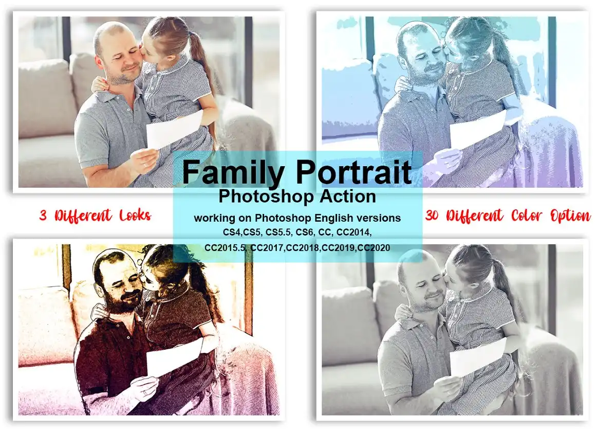 Family Portrait Photoshop Action 9 075965