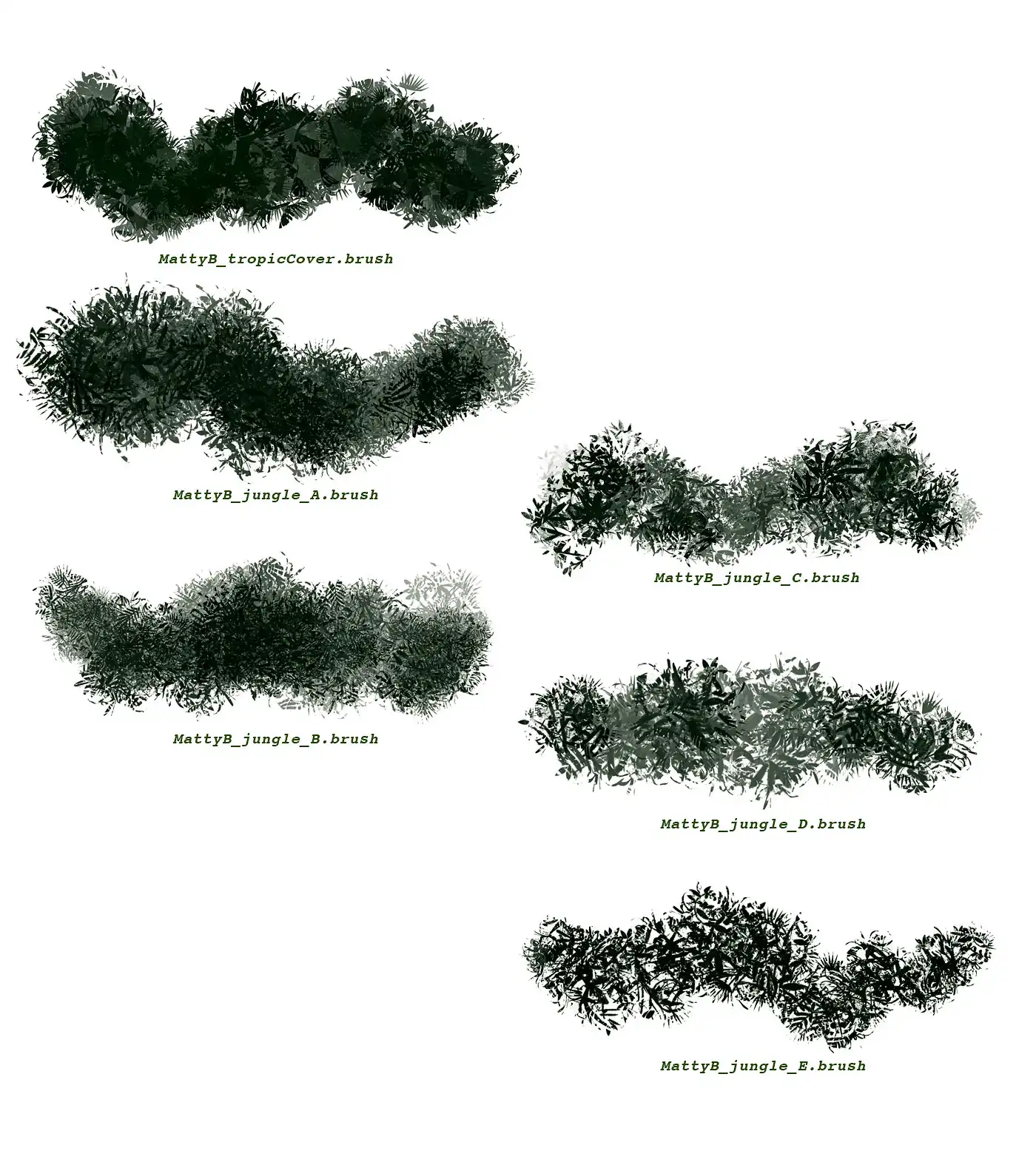 FLORA custom vegetation brushes for Procreate 10 073425