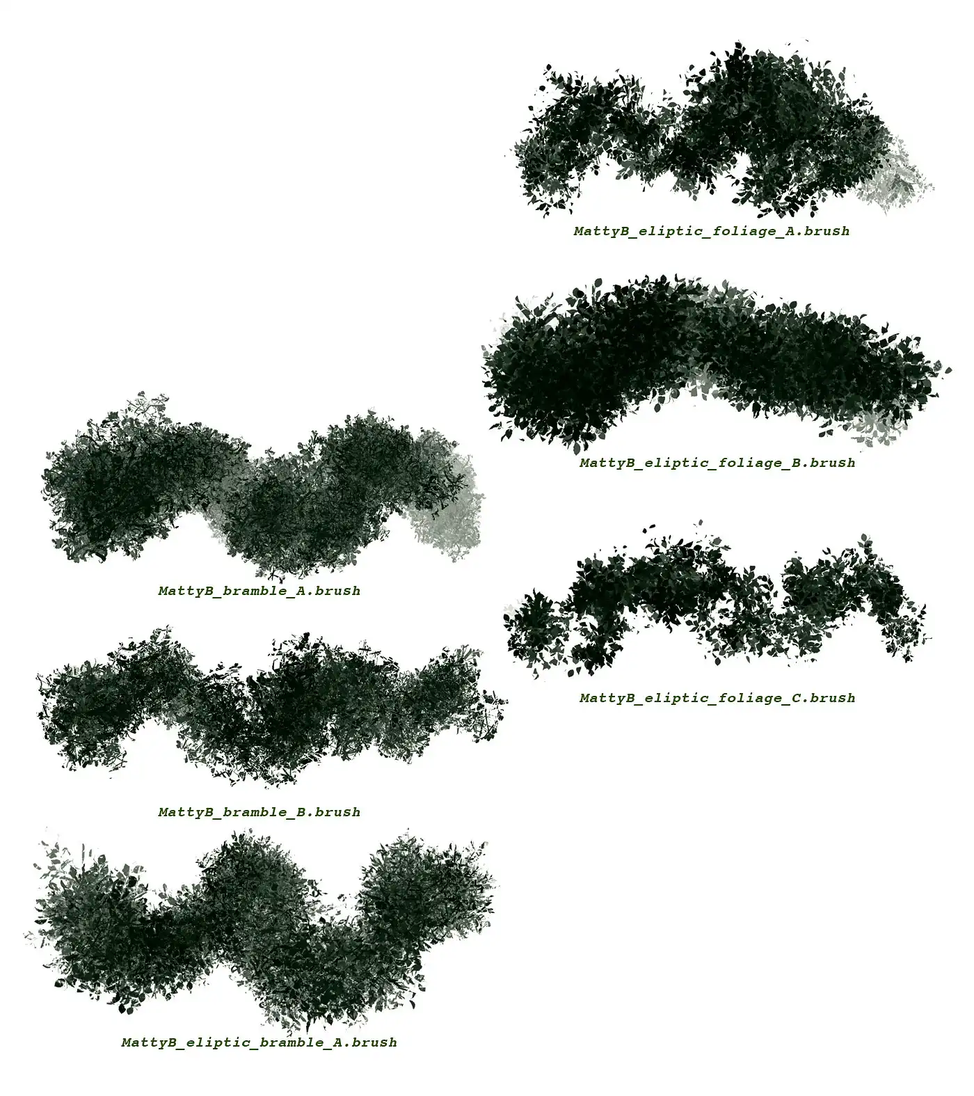 FLORA custom vegetation brushes for Procreate 9 073425