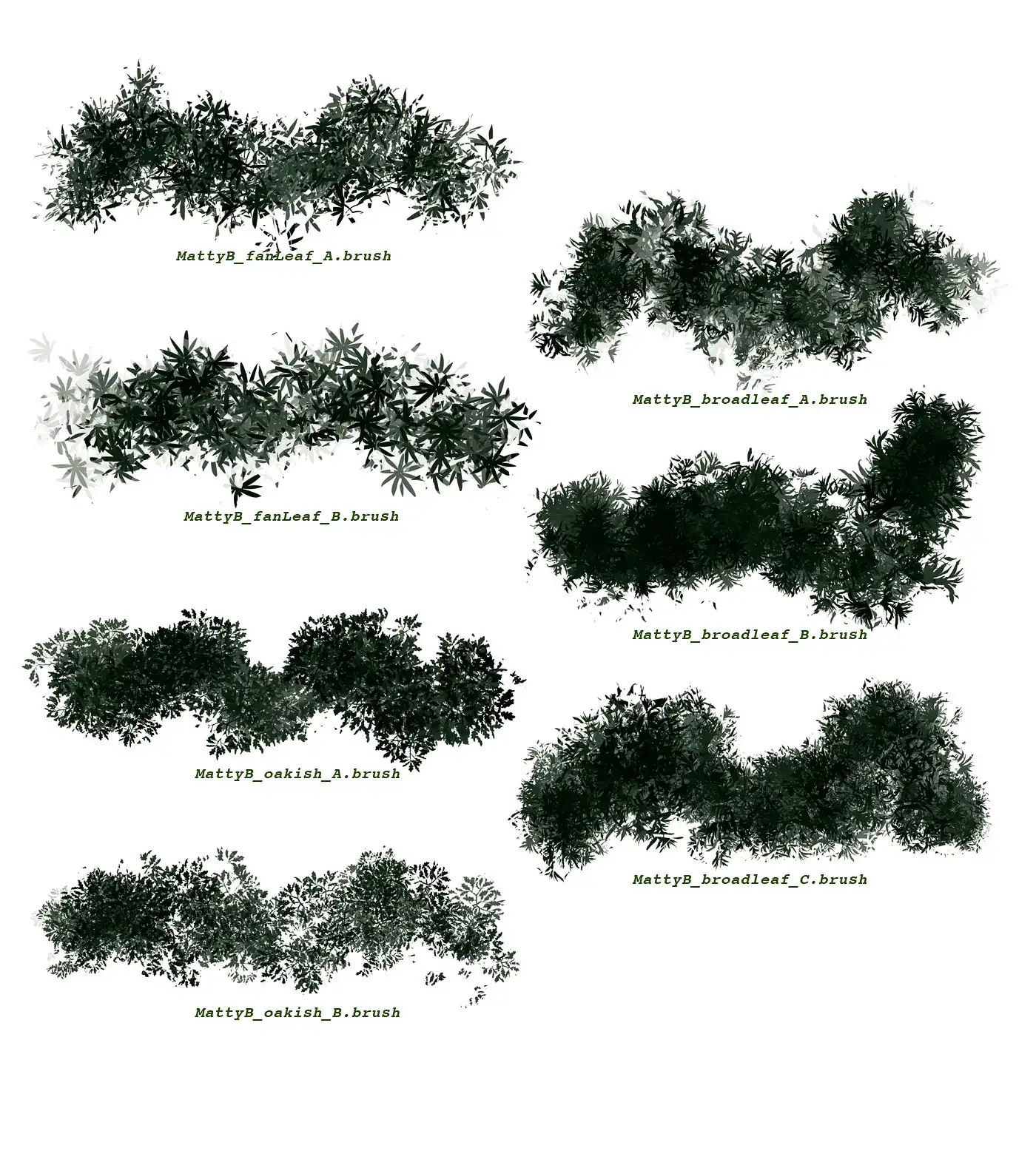 FLORA custom vegetation brushes for Procreate 4 073425
