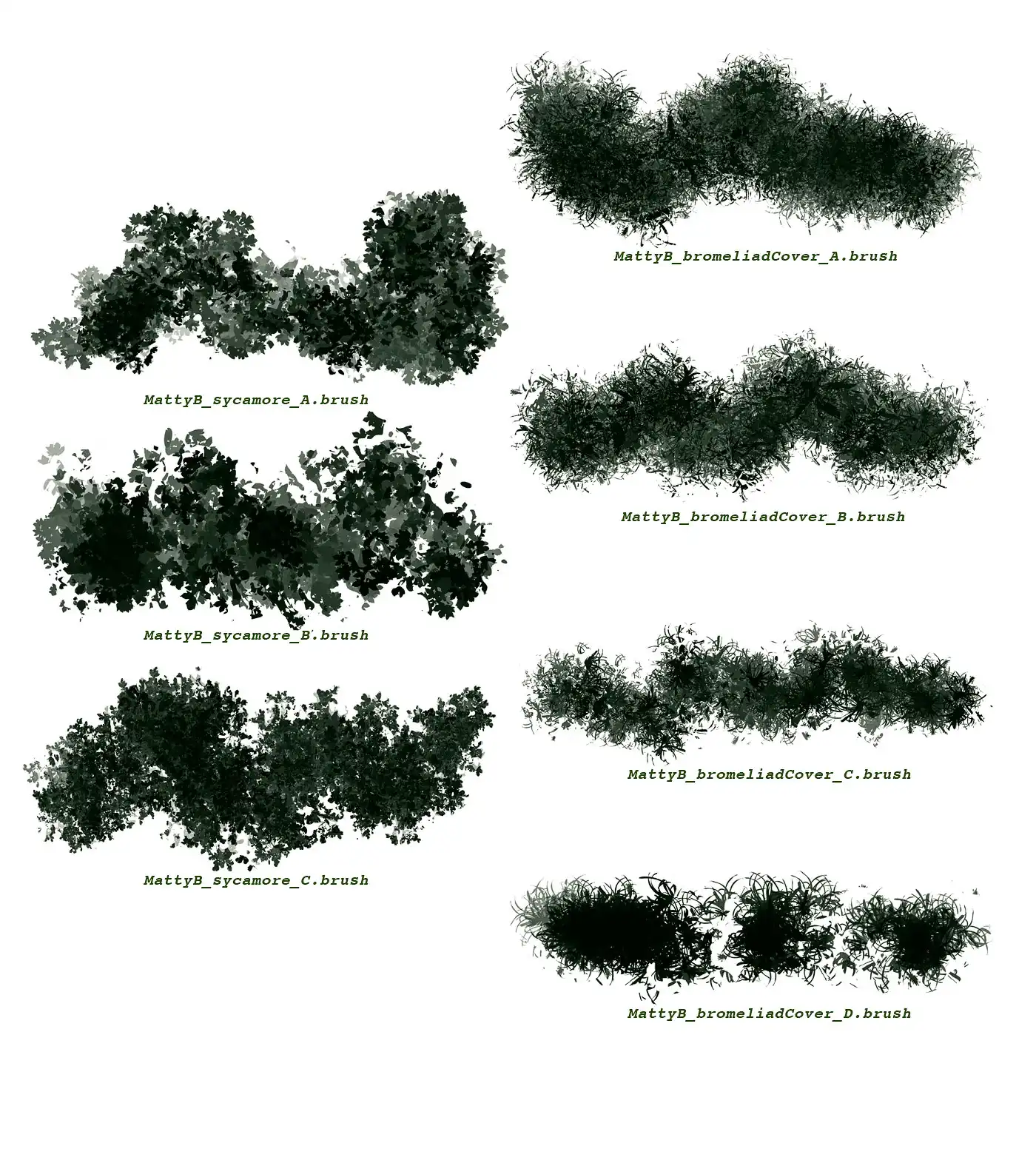 FLORA custom vegetation brushes for Procreate 5 073425