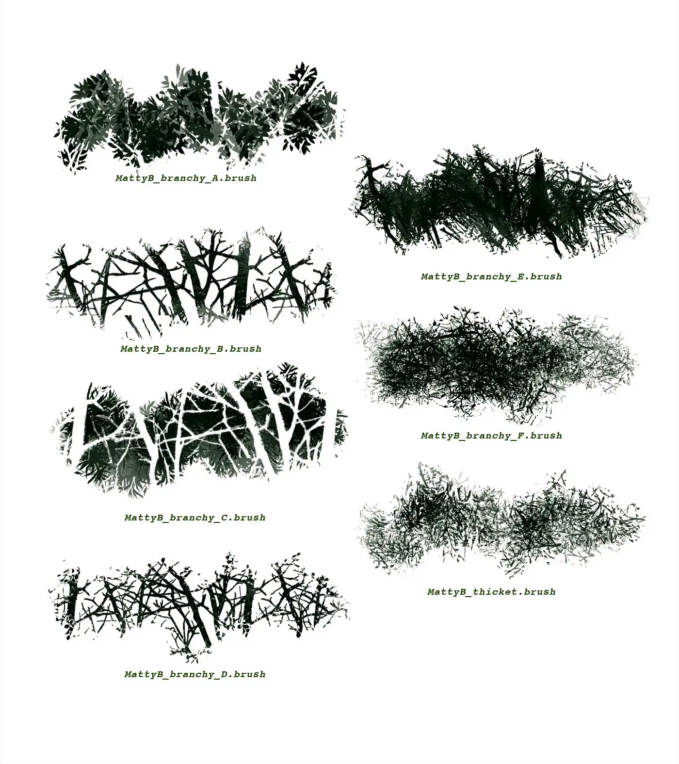 FLORA custom vegetation brushes for Procreate 8 073425